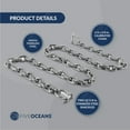 thumbnail image 3 of Five Oceans 3/8-Inch x 6-Foot Boat Anchor Lead Chain with Stainless Steel Shackles, High Test G4 Calibrated Stainless Steel Chain- FO4494-S6, 3 of 8