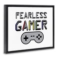 thumbnail image 2 of Stupell Industries Contemporary Fearless Gamer Retro Black Floating Frame Canvas Art, 21 x 17, by Yass Naffas Designs, 2 of 8