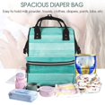 thumbnail image 4 of Defioc Teal Turquoise for Baby Diaper Bag Backpack - Baby Bag for Boys & Girls - Diaper Backpack - Large Travel Diaper Bags- Baby Registry Search & Shower Gifts, 4 of 5