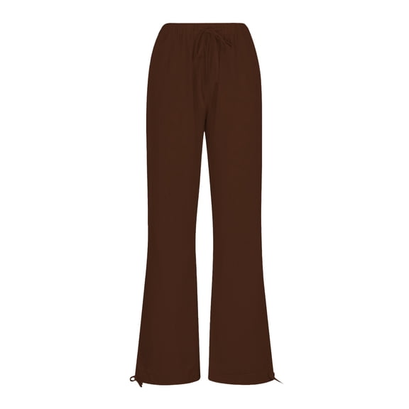 yunLCZ Pants for Women High Waisted Women's Spring Summer Fall Plus Size Loose Cotton And Linen Casual Pants