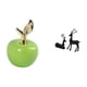 thumbnail image 5 of Escultura De Fruta De Cerámica Y Figura De Reno De Resina, Obra De Arte Animal Para El Hogar, Cafetería, Sala De Estudio, Sala De Estar, Balcón, Regalo De Decoración Navideña., 5 of 8