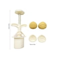 thumbnail image 4 of Mooncake Mold Press Set with 2 Stamps Practical Chestnut Shape Press Mold for DIY Cake Cookie Biscuit Dessert Making, 4 of 11