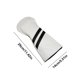 thumbnail image 2 of Funda para cabeza de palo de golf funda para cabeza de cuero PU cubierta para cabeza de madera de golf (blanco M), 2 of 8