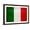 Brown Frame, variant on Art.com Italy Flag Design with Wood Patterning - Flags of the World Series Stretched Canvas Print Wall Art by Philippe Hugonnard, 18" x 12"