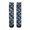 Dirt Bike and Lightning Bolt Blue Pattern, variant on Dirt Bike and Text Black Pattern Women's Crew Socks, Mid-calf Polyester Running Athletic Socks with Reinforced Heel & Toe, Moisture Wicking Gifts Ideas for Sports Work Home