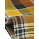 thumbnail image 5 of Pantalones largos rectos de cintura elástica con botones y cremallera de cuadros para mujer Inspire Chic M Amarillo, 5 of 6