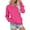 6# Hot Pink, variant on Huankd V Neck Sweatshirt Women with Pockets Casual Plain Comfort Hoodless Hoodies Cozy Fleece Pullover Sweatshirts No Hood Yellow L