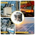 thumbnail image 7 of AC110V 120A Electromagnetic Relay, High Power Relay DPDT 2NO 2NC 8 Terminals Din Rail Mounting, 7 of 7