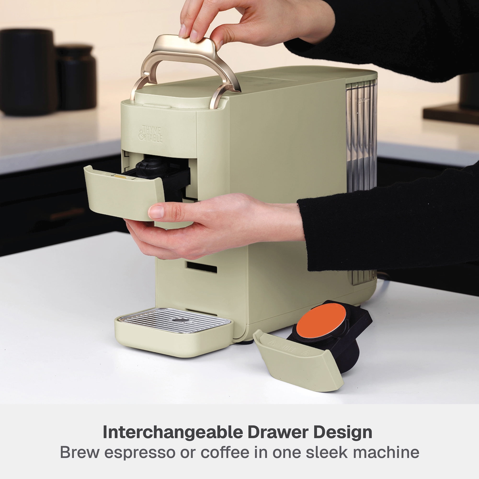 Thyme & Table Multi Capsule Coffee Machine, Universal Capsule Compatible