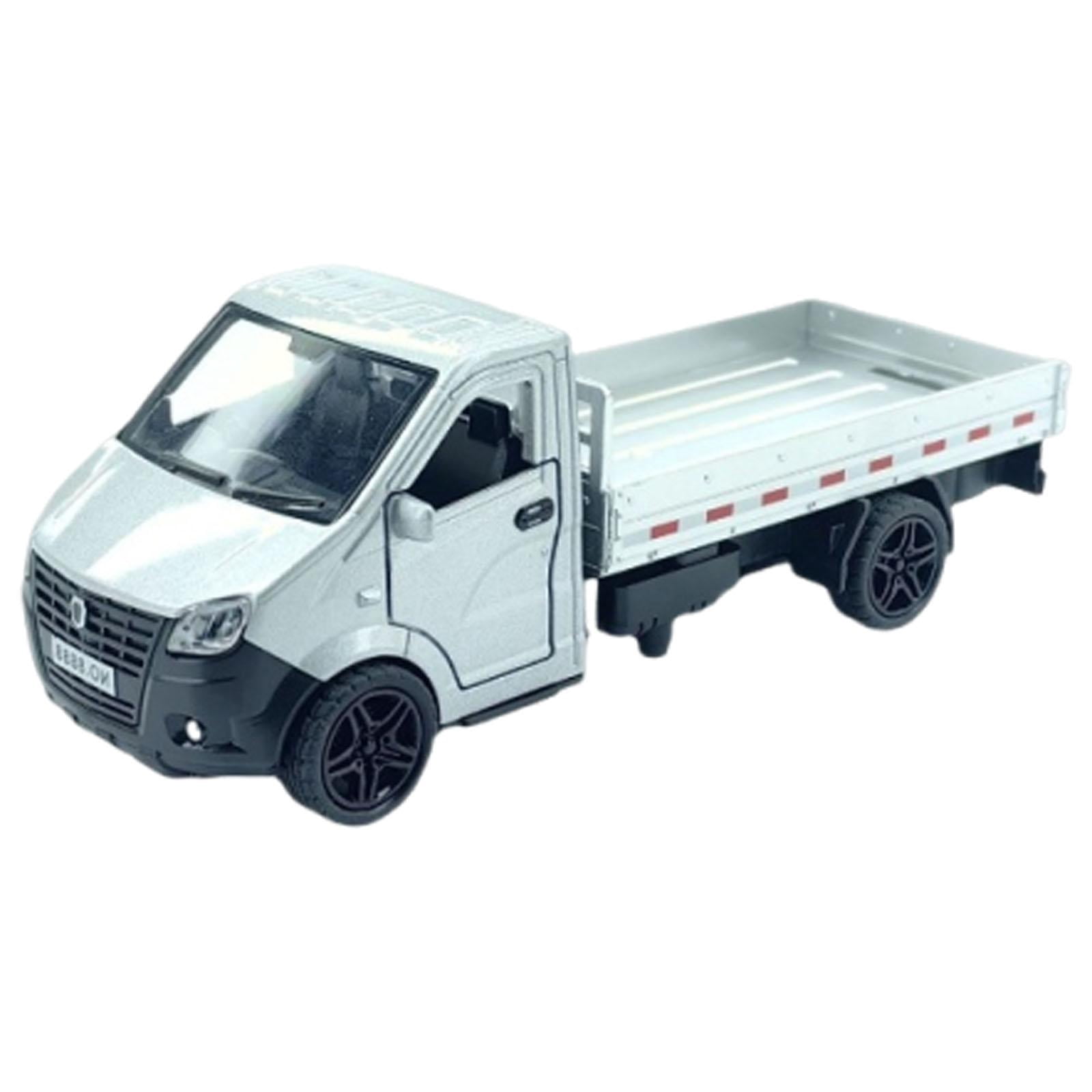 Camion Cargo 1/36 – Maquette En Alliage – 3 Portes Ouvrantes, Friction – Cadeau Enfant Garçon – 14,5 Cm