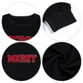 thumbnail image 6 of MOUSYA Merry Sweatshirt Women Christmas Glitter Patch Merry Shirt Merry Letter Print Long Sleeve Oversized Pullover Tops, 6 of 7