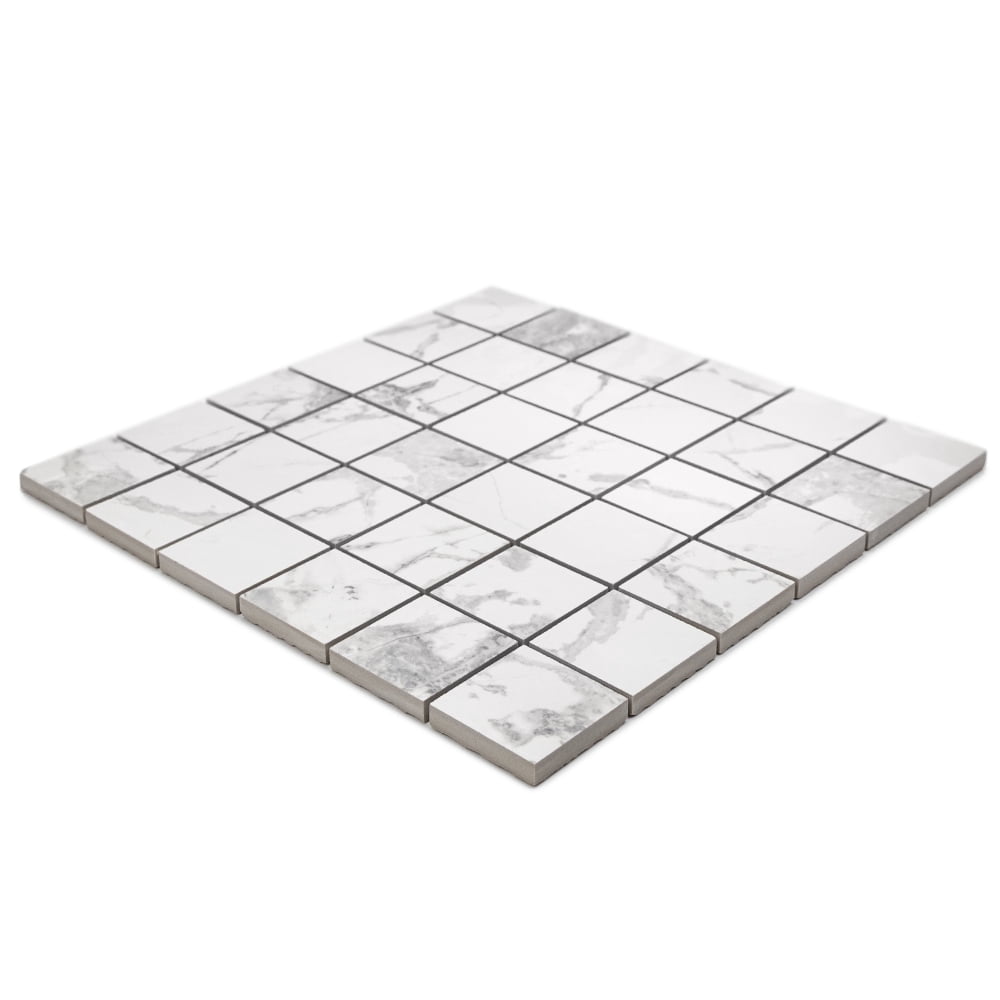 The Tile Life Penthouse 2" x 2" Mountain Treasure Matte Porcelain Mosaic Floor and Wall Tile Case of 9