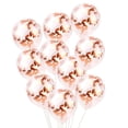 thumbnail image 2 of Juego de 37 globos decorativos de feliz cumpleaños para 18 años, de oro rosa, de látex natural, de película de aluminio y lentejuelas para fiesta de cumpleaños., 2 of 6