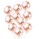 thumbnail image 3 of Juego de 37 globos decorativos de 50 años, color oro rosa, de látex natural, con lentejuelas y película de aluminio para fiesta de cumpleaños., 3 of 6