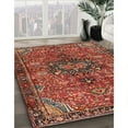 thumbnail image 3 of Ahgly Company Machine Washable Indoor Square Traditional Tomato Red Area Rugs, 9' Square, 3 of 7