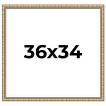 36x34 Frame Silver Real Wood Picture Frame Width 1.5 inches | Interior Frame Depth 0.5 inches |