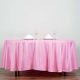 thumbnail image 5 of BalsaCircle 6 Pieces 108" Pink Round Polyester Tablecloths Fabric Table Cover Linens, 5 of 5