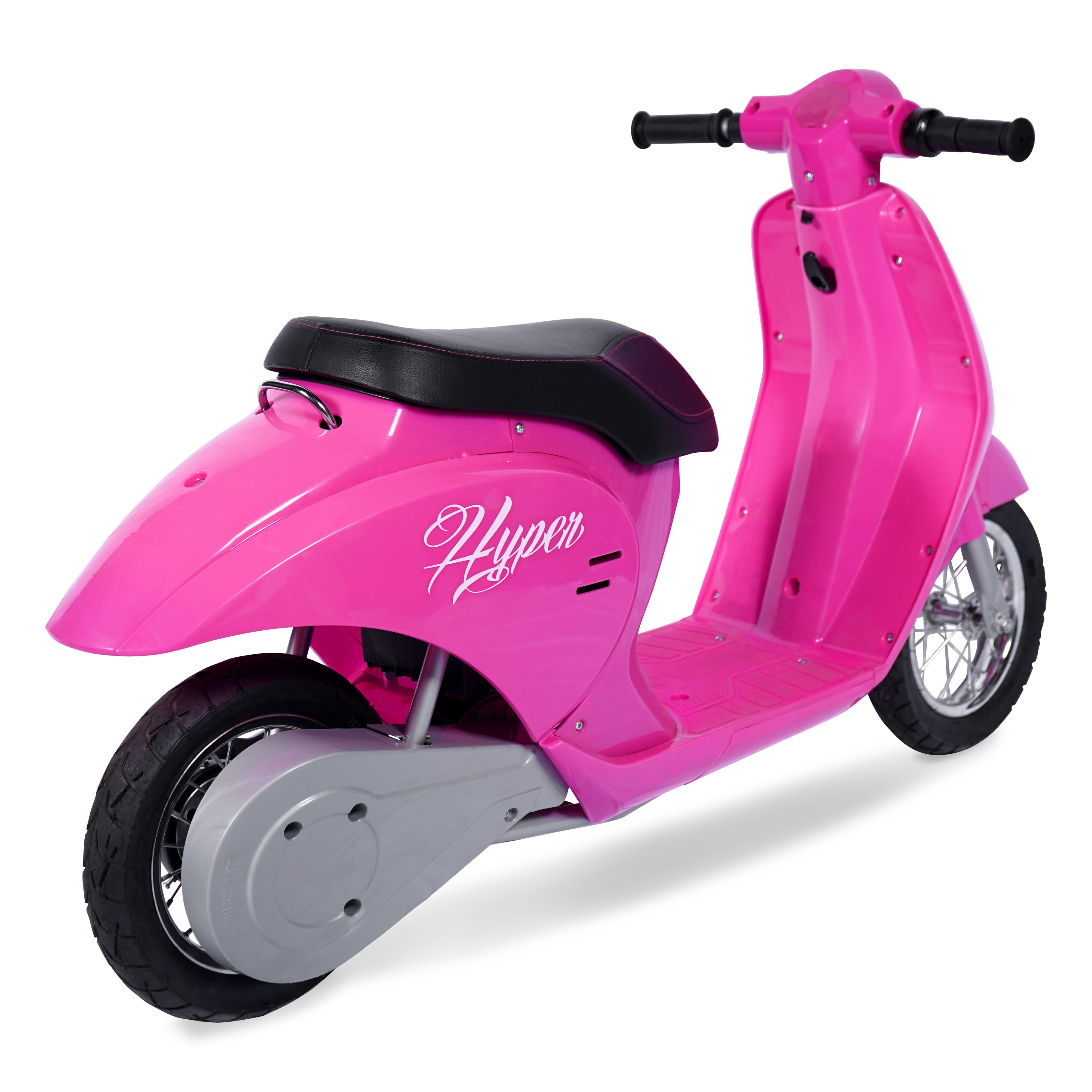 Hyper Toy Company, 24V Retro Electric Scooter, Children Ages 13+, up to 14 MPH, Pink