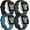 Black/Green/Slate/Navy, variant on REQO Compatible with Fitbit Sense 2/ Sense Bands/Versa 4/ Versa 3 Bands Women Men, Silicone Sport Accessories, Band for Fitbit Sense/Sense 2/ Versa 4/ Versa 3