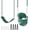 Green, variant on KINSPORY Toddler & Child Swing Seat, Heavy-Duty High Back Fully Assembled, Iron Chain Eva Swing for Indoor/Outdoor, Hanging Tree Straps(Green)