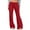 Red, variant on Women's High Waist Flare Leggings, Drawstring Wide Leg Joggers, Y2K Brushed Soft Lounge Pants for Casual Wear, Athleisure and Street Style Outfits Black L