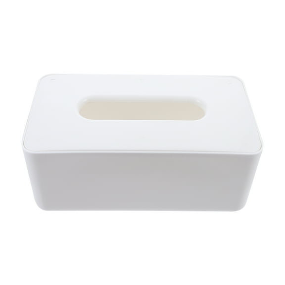 NUOLUX Plastic Tissue Box Holder Cover Dispenser for Facial Napkins, Rectangular , Ideal for Car, Travel, and Cocktail Use