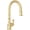 Satin English Gold, variant on Perrin And Rowe U.4734-2 Georgian Era 1.75 GPM Single Hole Pull Down Kitchen Faucet -