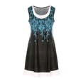 thumbnail image 4 of IROINNID Women's Sleeveless Sundress Fashion Casual Fake Two-Piece Ladies Vest Tank Dress Round Neckline Short Women Dress, 4 of 8