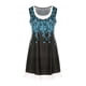thumbnail image 4 of Vestido sin mangas sexy informal de moda para mujer con estampado de cuello redondo falso de dos piezas para mujer Fridja  hjkh4415, 4 of 8