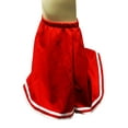 thumbnail image 2 of Red Cheerleader Skirt With White Trim Cheer Costume Cute Sexy Adult Womens, 2 of 6