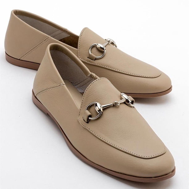 Penny - Mocasines Horsebit De Cuero Beige Oscuro beige 23 CM