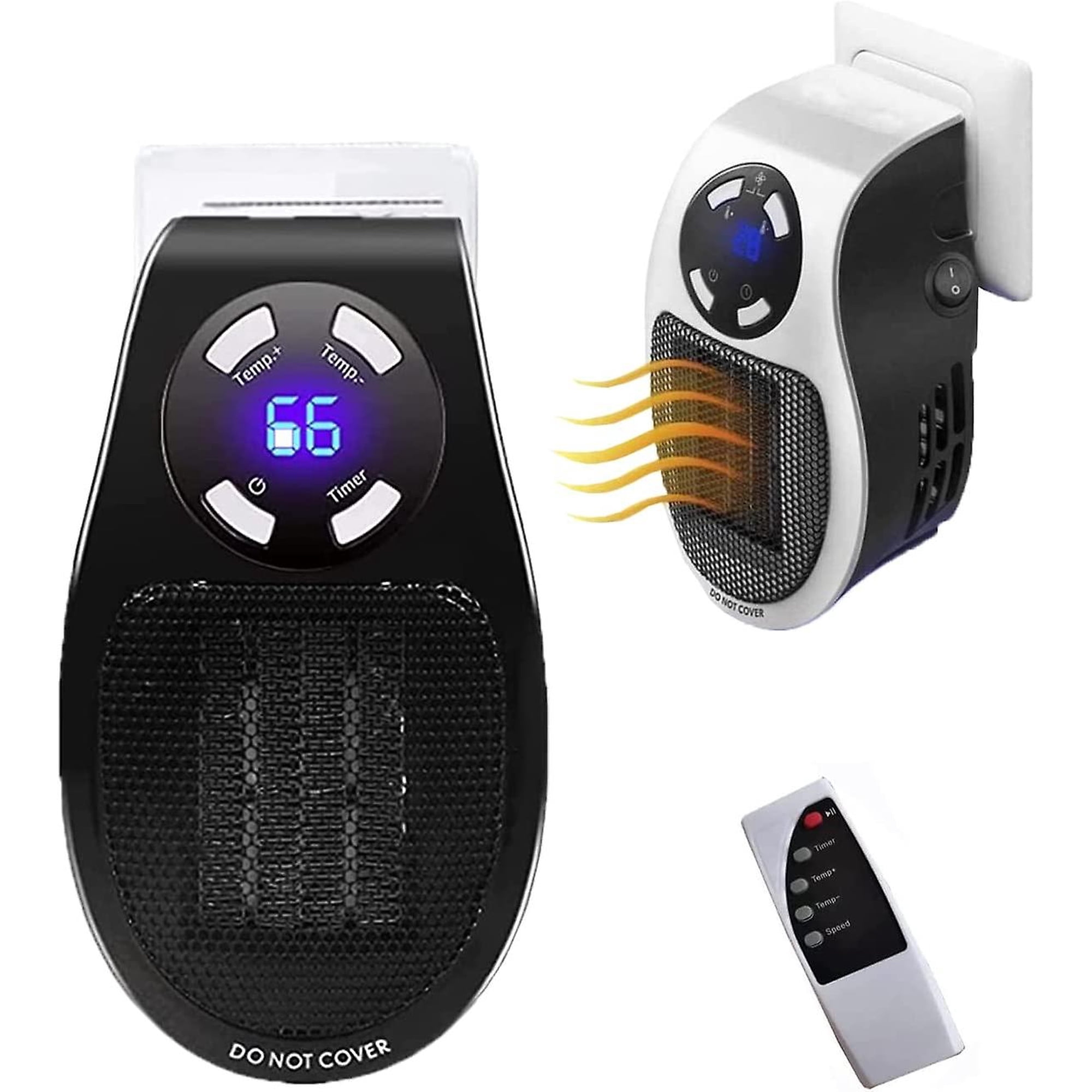 Electric Space Heater For Indoor Use - 500w Quiet Ptc Ceramic Portable  Heater For Office Home, Small Fireplace Desk Heater Fan | Walmart Canada