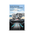 thumbnail image 3 of USB Car Fan Double Fan Portable Auto Cooling Fan Cooling Big Wind Electric Fan Car Folding Fan for Car Household, 3 of 5