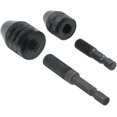 thumbnail image 4 of Adaptador de cambio rápido de portabrocas sin llave, vástago hexagonal de 1/4 ", juego de mandriles de taladro de vástago redondo de 1/8" y 1/16 ", 4 Uds., 4 of 5