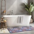thumbnail image 2 of Purple Ethnic Geometric Patchwork Pattern Kitchen Rug Mat,Kitchen Runner Rugs Non Skid Washable,Decorative Kitchen Floor Mats for Kitchen,Sink,Laundry,17"x47.2", 2 of 7