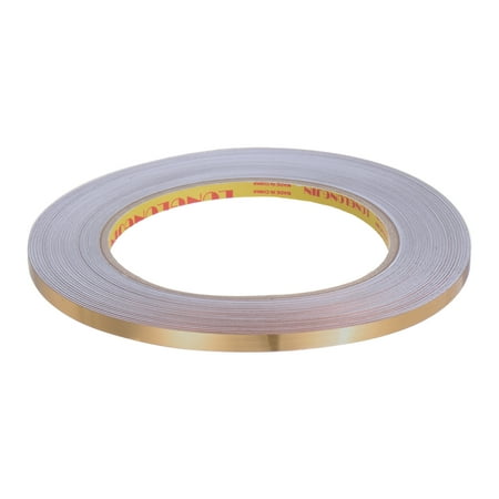 

Uxcell Molding Trim Gap Sealing Tape 0.2 x 82ft Self Adhesive Home Decorative Trim Brushed Gold Tone