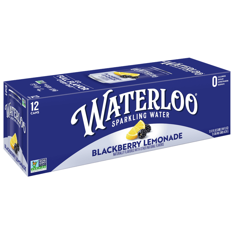 Waterloo Blackberry Lemonade Sparkling Water, 12 fl oz, 12 Pack photo 1