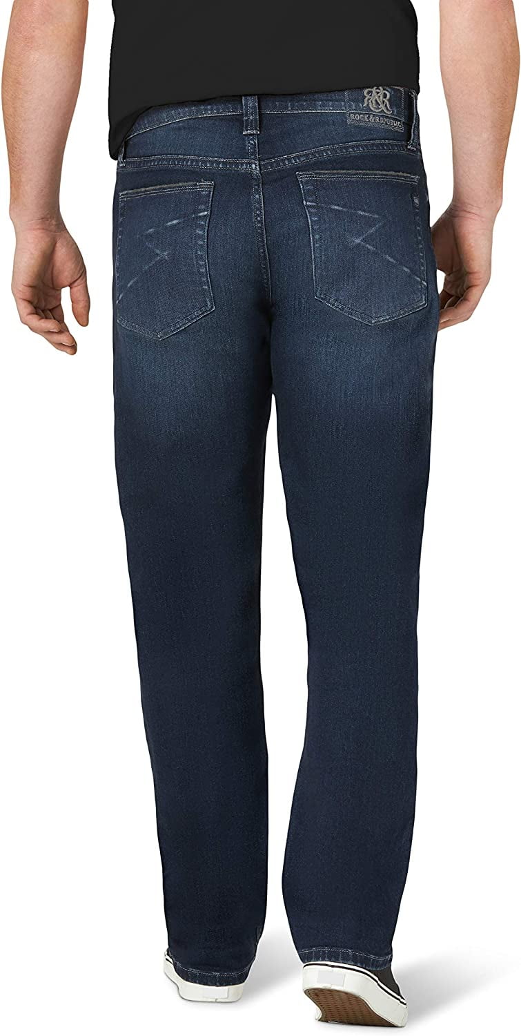 Rock & Republic Men's Relaxed Straight Leg Jean with Ultra Comfort Denim