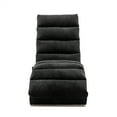 thumbnail image 3 of Linen Massage Chaise Lounge Indoor Chair, Electric Recliner Chair Sleeper Chair Upholstered Lounge Sofa with 5 Model & 2 Intensity Levels, Modern Long Lounger for Office Living Room, Black, 3 of 7