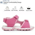 thumbnail image 2 of Ahannie Kids Girls Summer Outdoor Sandals, Toddler/Little Kid Open Toe Beach Sandal Shoes, 2 of 7
