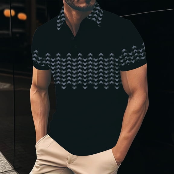 Njagoc3 Mens Short - Sleeve 3D Graphic Tee, Crew Neck, Polyester Blend, Summer Street & Casual Top