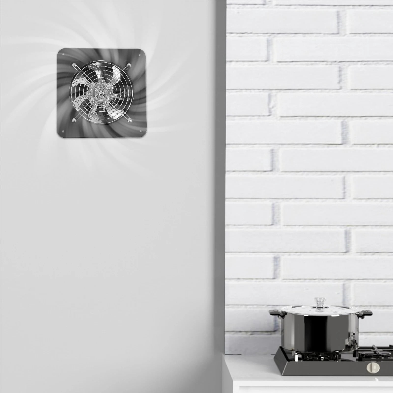 7 Inch High Speed Exhaust Fan Household Air Ventilator Kitchen Bathroom Ceiling Silent Exhaust Fan Corrosion Resistance