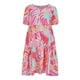 thumbnail image 3 of Vestido de Manga Corta para las Mujeres Moda Vestido de Cuello Redondo de Impresión Casual, Vestido de Verano Ligero, 3 of 5