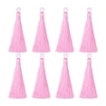 thumbnail image 1 of Unique Bargains 3.7' Silky Bookmark Tassels with Loop for DIY Craft Accessory, 8Pack Light Pink, 1 of 5