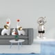 thumbnail image 2 of Esculturas de elefantes y , estatuas creativas de animales, figuras modernas para escritorio, sala de estar, dormitorio, estantería, regalo, 2 of 8