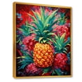 thumbnail image 2 of Designart "Oasis Of Tropical Pineapples I" Pineapples Floater Framed Canvas Prints, 2 of 5