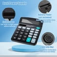 thumbnail image 4 of Calculadoras de escritorio Ysglory de 12 dígitos con energía solar dual x8, 4 of 7