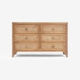 thumbnail image 4 of Lurian - 6-Drawer Rattan Dresser, Natural, 4 of 10