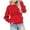 Khaki, variant on Girls Long Sleeve Pattern Sweatshirts Print Round Neck Short Hoodless Sweatshirt for Daily Play