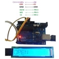 thumbnail image 4 of Module LCD à Matrice de Points 10 Chiffres Rétroéclairé Bleu avec Interface SPI (Données CS WR), Tension 5V, Matériau PCB, Option de Broche Disponible, Poids Net 20g, Taille 92x24x9mm - Carte d'Affichage DM8BA10, 4 of 6